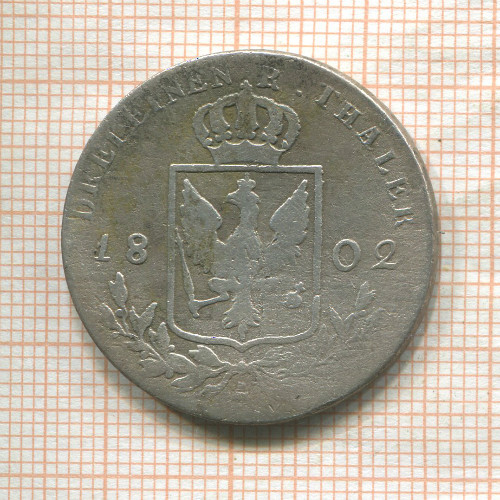 1/3 талера. Пруссия 1802г
