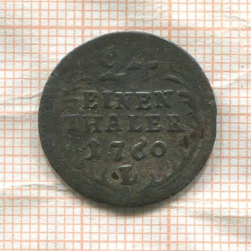 1/24 талера. Саксония 1760г