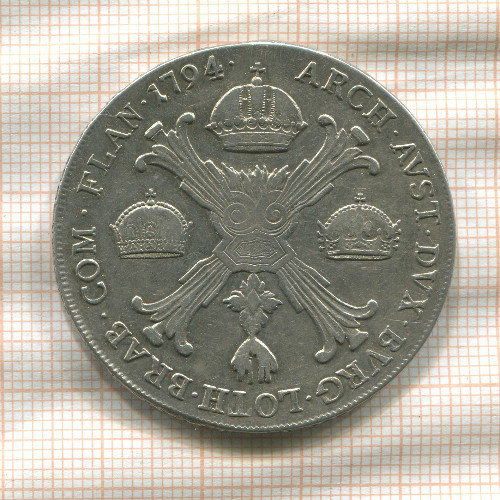 1 талер. Австрийские Нидерланды 1794г