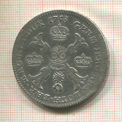 1 талер. Австрийские Нидерланды 1758г