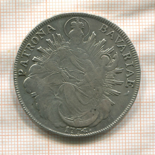 1 талер. Бавария 1774г