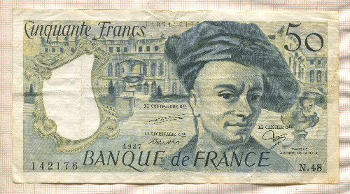 50 франков. Франция 1987г