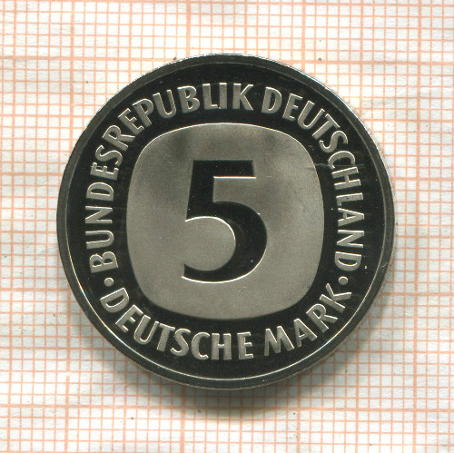 5 марок. Германия. ПРУФ 1981г