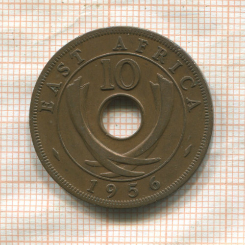 10 центов. Восточная Африка 1956г