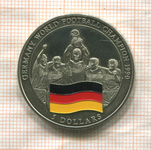 5 долларов. Либерия 2005г