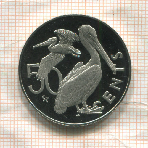 50 центов. Британские Виргинские острова 1974г