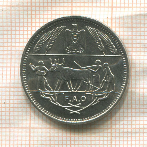 10 пиастров. Египет. F.A.O. 1970г