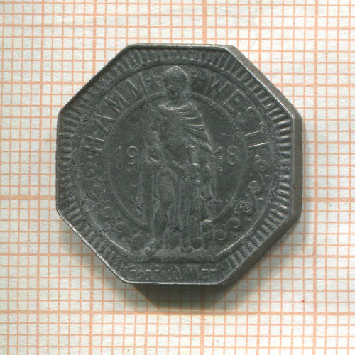 Нотгельд 10 пфеннигов. Германия. Хамм