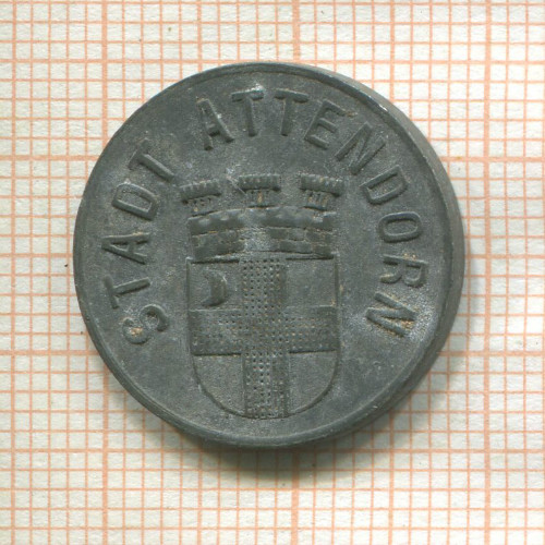 Нотгельд 10 пфеннигов. Германия. Аттендорн