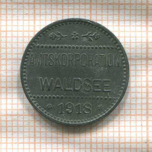 Нотгельд 10 пфеннигов. Германия. Вальдзее