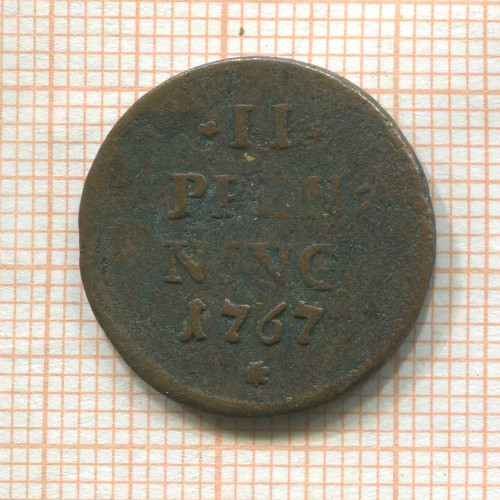 2 пфеннинга. Бавария 1767г