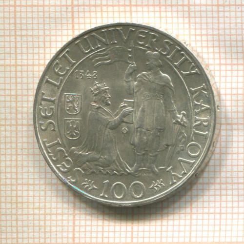 100 крон. Чехословакия 1948г