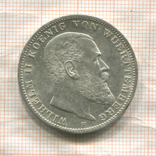 3 марки. Вюртемберг 1911г
