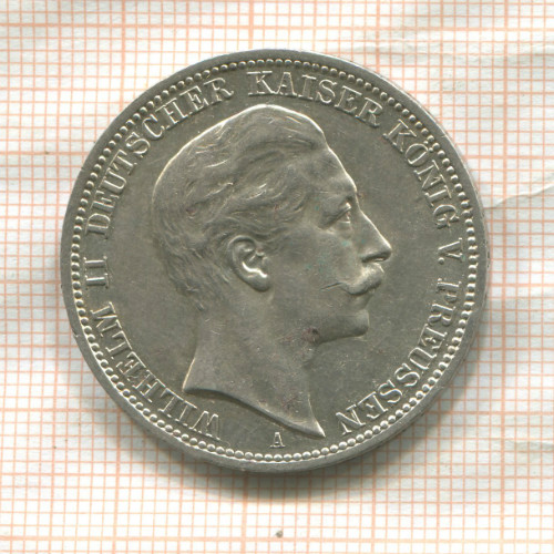 3 марки. Пруссия 1908г
