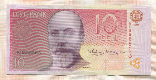 10 крон. Эстония 1994г