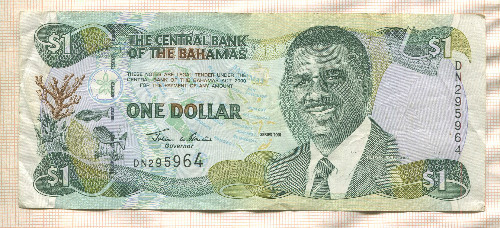 1 доллар. Багамы 2001г
