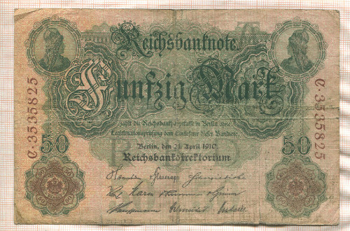 50 марок. Германия 1910г