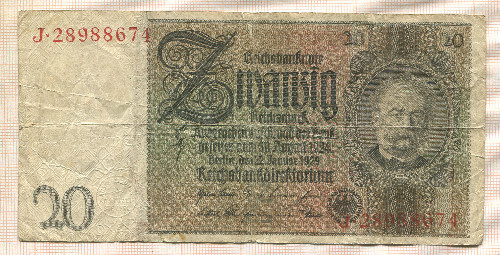 20 марок. Германия 1929г