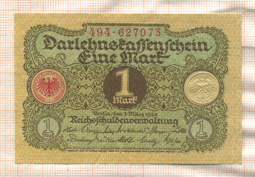 1 марка. Германия 1920г
