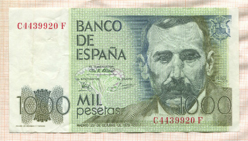 1000 песет. Испания 1979г