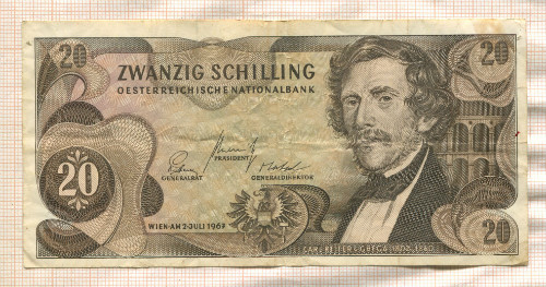 20 шиллингов. Австрия 1967г
