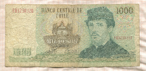 1000 песо. Чили