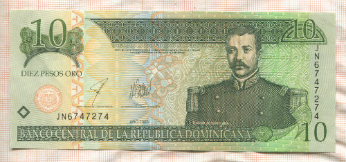 10 песо. Доминикана 2003г