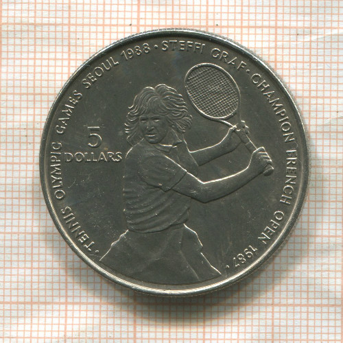 5 долларов. Ниуэ 1987г