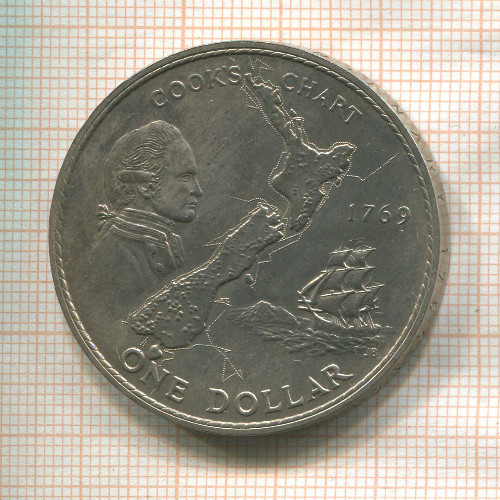 1 доллар. Новая Зеландия 1969г