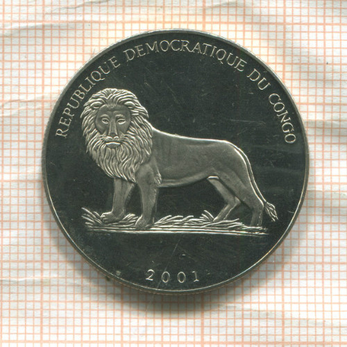 5 франков. Конго 2001г
