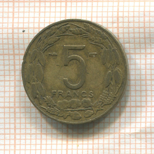 5 франков. Камерун 1958г