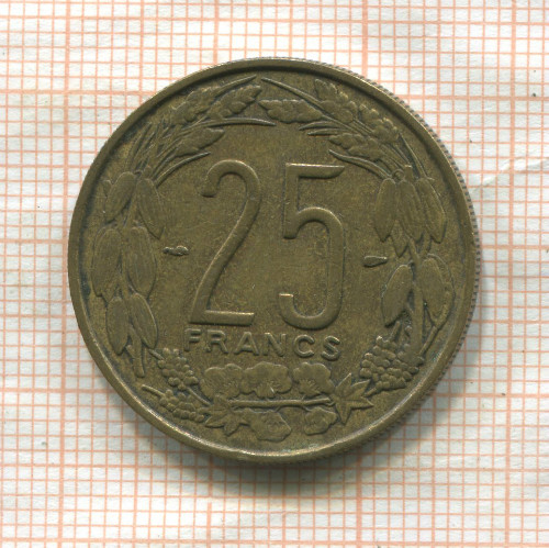 25 франков. Камерун 1958г