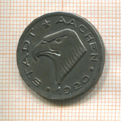 Нотгельд. 50 пфеннигов. Германия. Ахен