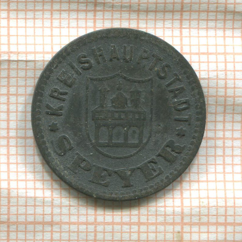 Нотгельд. 10 пфеннигов. Германия. Шпаер