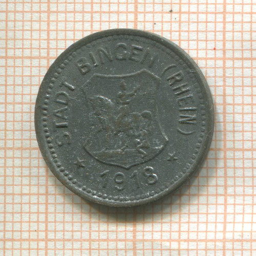 Нотгельд. 10 пфеннигов. Германия. Бинген