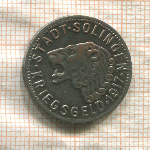 Нотгельд. 50 пфеннигов. Германия. Золинген