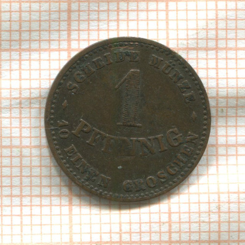 1 пфенниг. Саксен-Кобург-Гота 1868г