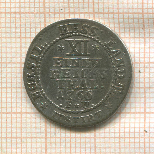 1/12 талера. Гессен-Кассель 1766г