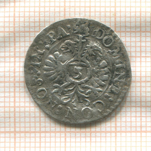 3 крейцера. Швейцария. Цуг (деформация) 1606г