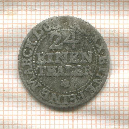 1/24 талера. Саксония (деформация) 176?г