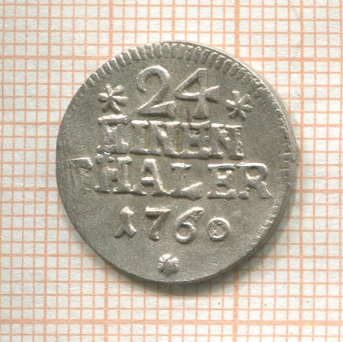 1/24 талера. Анхальт 1760г