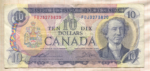10 долларов. Канада 1971г