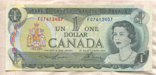 1 доллар. Канада 1973г