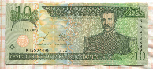 10 песо. Доминикана 2003г