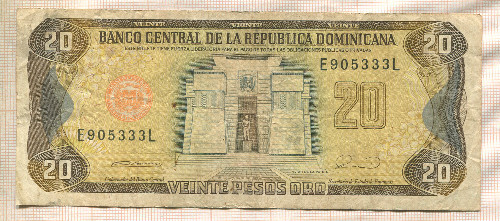 20 песо. Доминикана