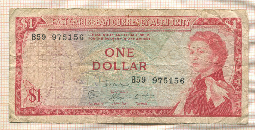 1 доллар. Восточные Карибы