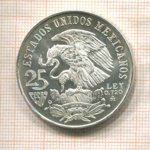 25 песо. Мексика 1968г