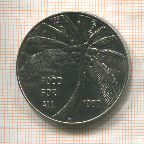 1 тала. Самоа. F.A.O. 1980г