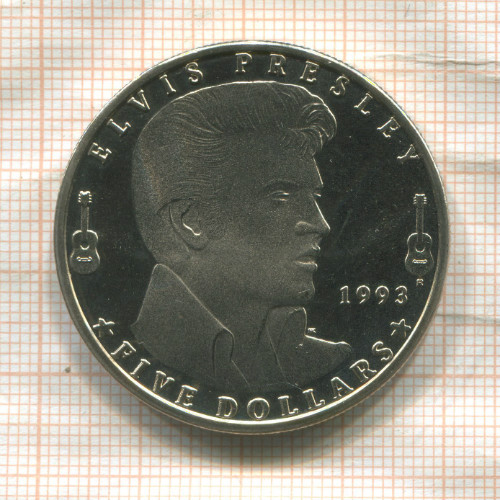 5 долларов. Маршалловы острова 1993г