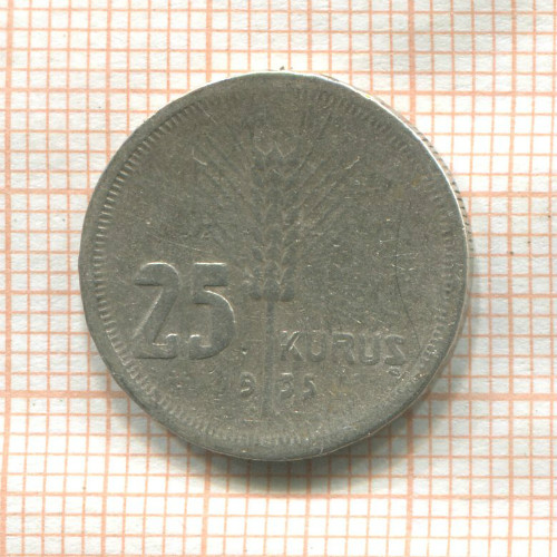 25 курушей. Турция 1935г